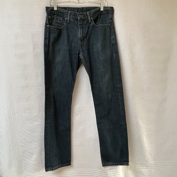 Levis 502 Jeans Mens 32 x 32 Blue Taper Fit Denim Workwear Medium Wash Casual